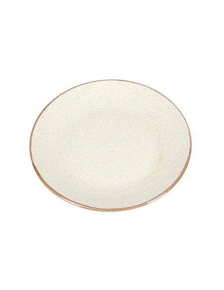 Plato Llano Redondo Porcelana Beige 28 Cm Seasons Beige Porland